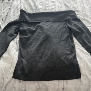 Women’s A New Day off the shoulder dark grey top Size L. brand new with tags.